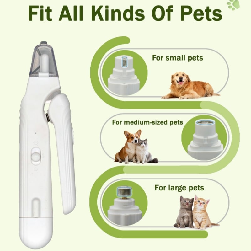 2 in 1 pet nail clippers — — with LED light