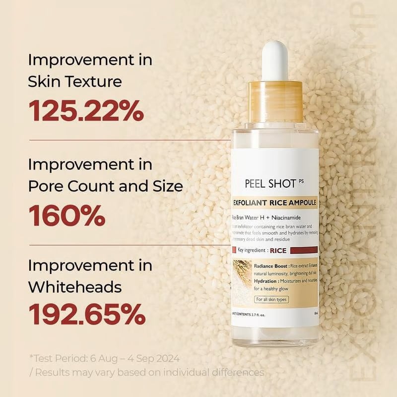 🔥Peel Shot Glow Rice Ampoule Duo