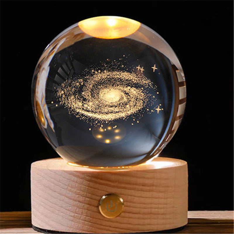 💝Custom Crystal Ball with Lamp,Customizable Gifts,3D Crystal Photo Personalized🎁