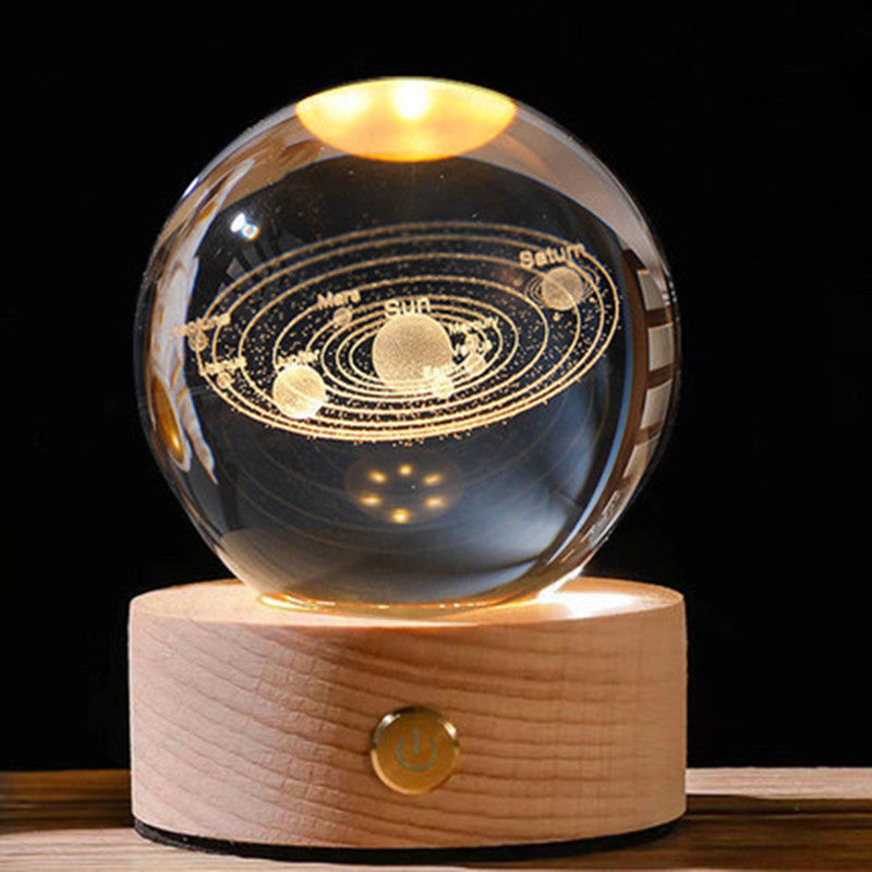 💝Custom Crystal Ball with Lamp,Customizable Gifts,3D Crystal Photo Personalized🎁