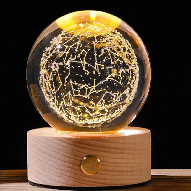 💝Custom Crystal Ball with Lamp,Customizable Gifts,3D Crystal Photo Personalized🎁