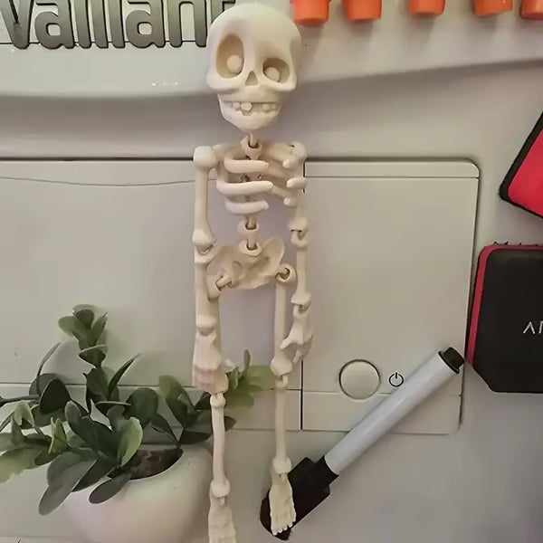 🎃Halloween Hot Sale ✨3D Printed Vintage Skeleton Magnetic Figurine 🎃