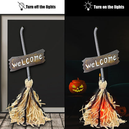 🔥🔥Floating Witch Sound Dancing Broom-Halloween