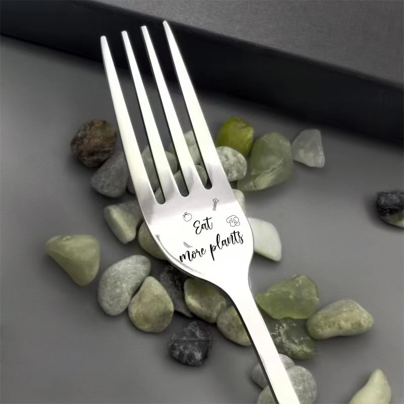 💝Engraved Fork ：Support engraving customization(With Gift Box)💝