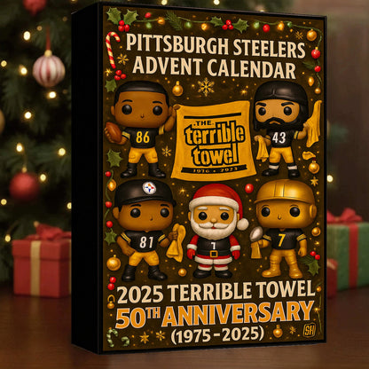 🎄 Pittsburgh Steelers Advent Calendar 2025 – Terrible Towel 50th Anniversary Edition 🎄