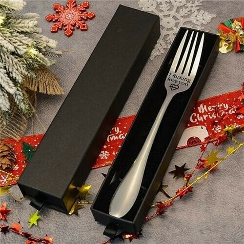 💝Engraved Fork ：Support engraving customization(With Gift Box)💝