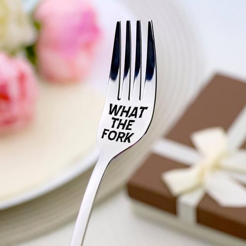 💝Engraved Fork ：Support engraving customization(With Gift Box)💝