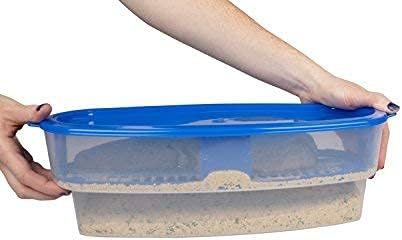 Cook's Choice XL Original Better Breader Batter Bowl- All-in-One Mess Free Breading Station Tool- Great for Parties - Pour in Seasoning, Add Meat or Vegetables of Choice, & Just Shake- Made in the USA