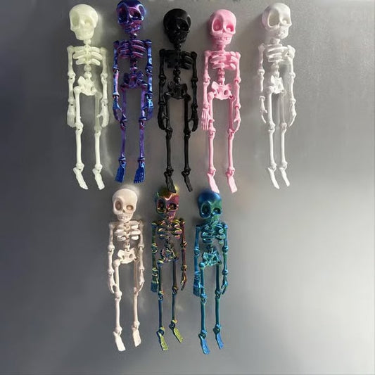 🎃Halloween Hot Sale ✨3D Printed Vintage Skeleton Magnetic Figurine 🎃