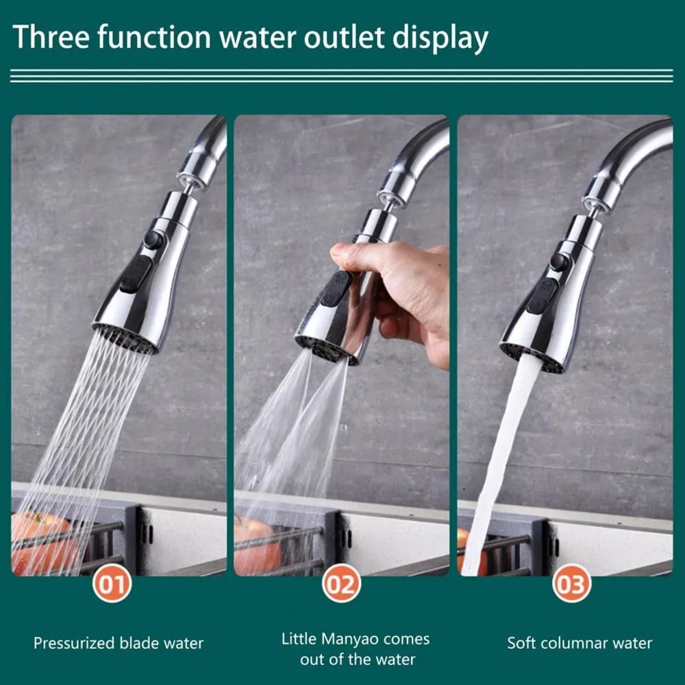 3-Mode Kitchen Sink Faucet Extender