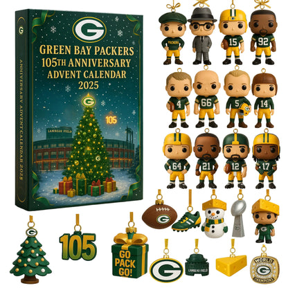 🎄 Green Bay Packers 105th Anniversary Advent Calendar 2025 105 Years of Glory. 24 Days of Surprises.