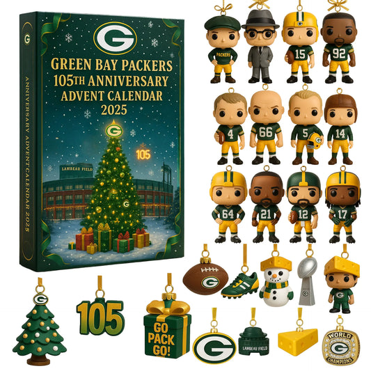 🎄 Green Bay Packers 105th Anniversary Advent Calendar 2025 105 Years of Glory. 24 Days of Surprises.
