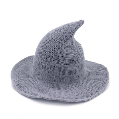 🔥👻Multicolor foldable knitted wizard hat, Halloween personalized wizard hat
