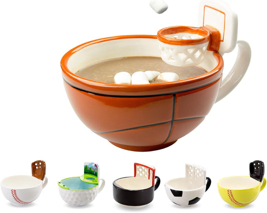 🔥The Mug with a Hoop Basketball MugGreat sports gift🏀