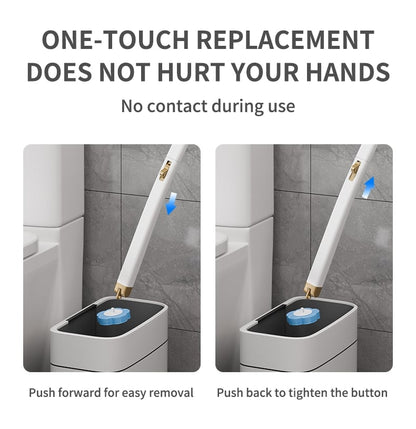 ✨Wall-Mounted Innovative Toilet Brush Set -Biodegradable Brush Head🚽