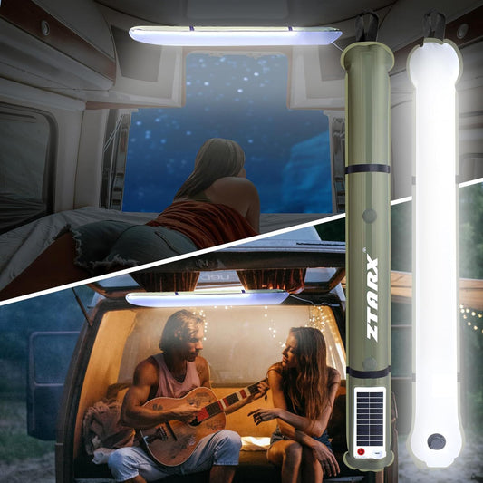 Outdoor Solar Foldable Inflatable Camping Lantern-LED Light Tube
