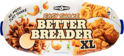 Cook's Choice XL Original Better Breader Batter Bowl- All-in-One Mess Free Breading Station Tool- Great for Parties - Pour in Seasoning, Add Meat or Vegetables of Choice, & Just Shake- Made in the USA