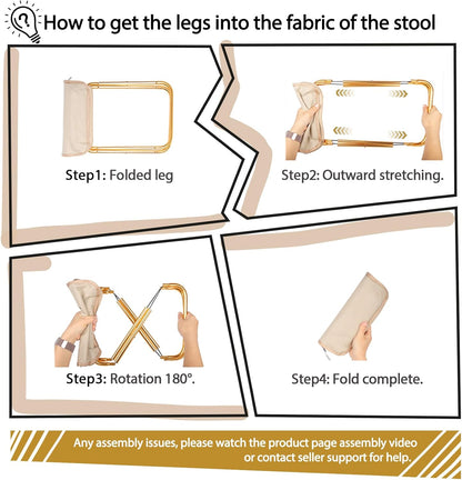 Shoulder Stool – Lightweight, waterproof, foldable travel stool with built-in carrying bag