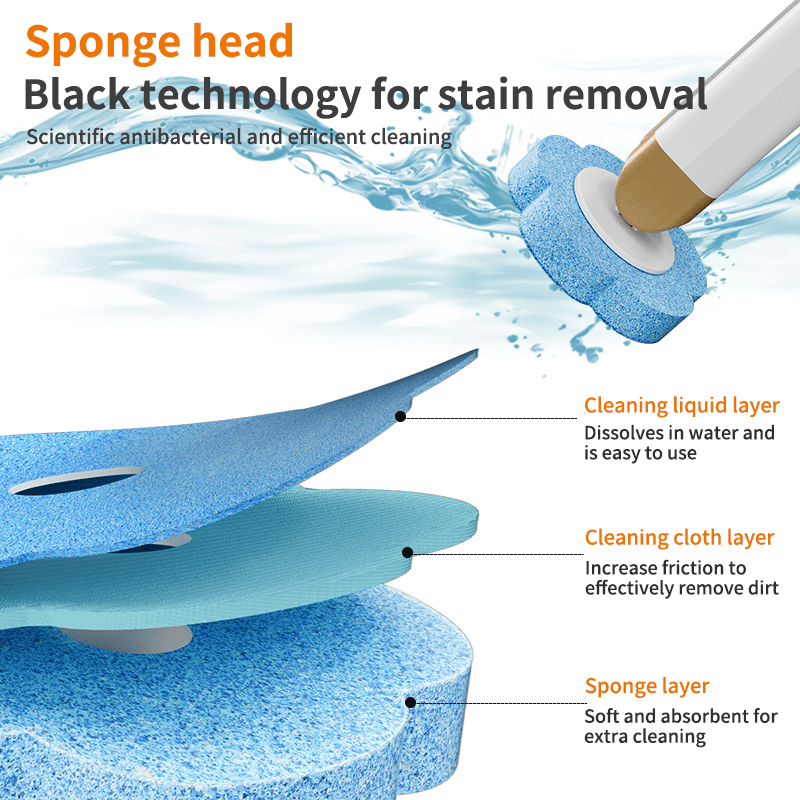 ✨Wall-Mounted Innovative Toilet Brush Set -Biodegradable Brush Head🚽