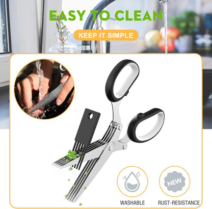 The 5-Blade Precision Herb Cutter