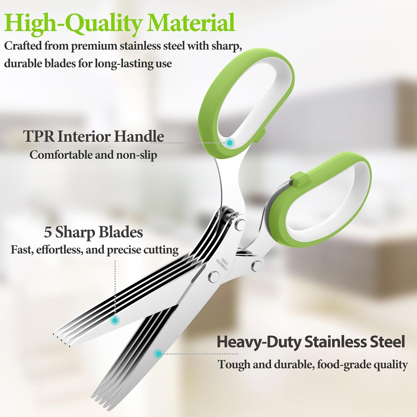 The 5-Blade Precision Herb Cutter