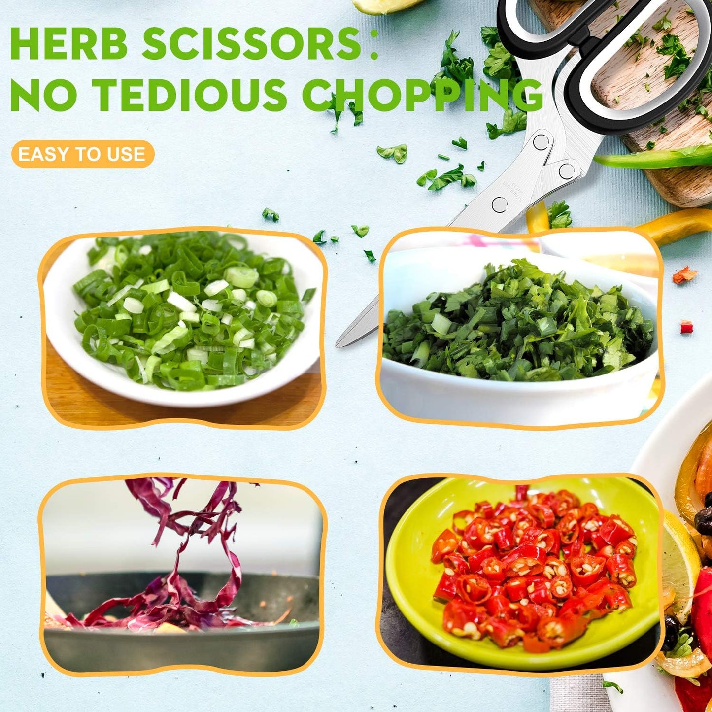 The 5-Blade Precision Herb Cutter