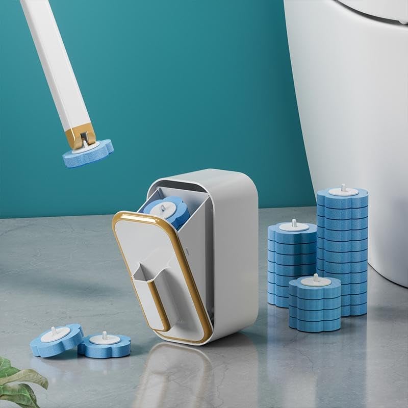✨Wall-Mounted Innovative Toilet Brush Set -Biodegradable Brush Head🚽
