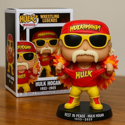Hulk Hogan Collectible Figure (1953–2025) – Limited Tribute Edition 🏆