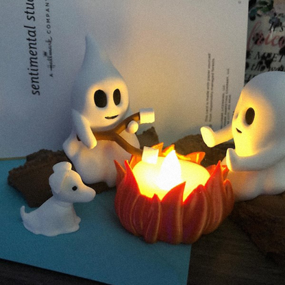 Ghost Campfire Gathering- Spooky Cute Halloween Glow! 👻🔥