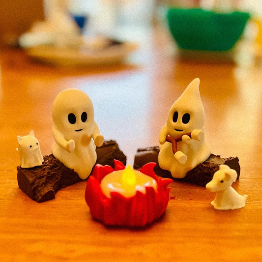 Ghost Campfire Gathering- Spooky Cute Halloween Glow! 👻🔥