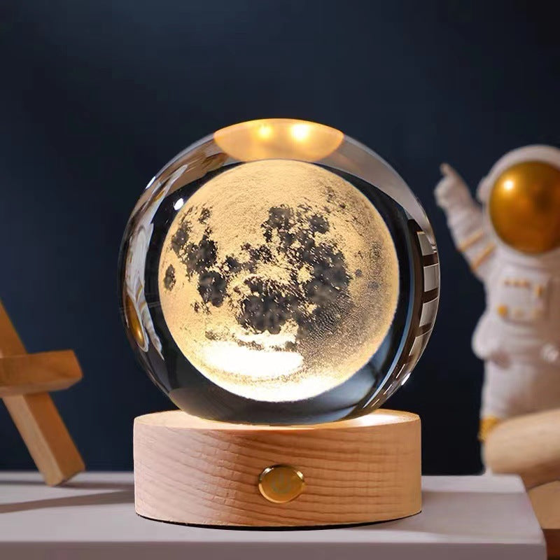 💝Custom Crystal Ball with Lamp,Customizable Gifts,3D Crystal Photo Personalized🎁