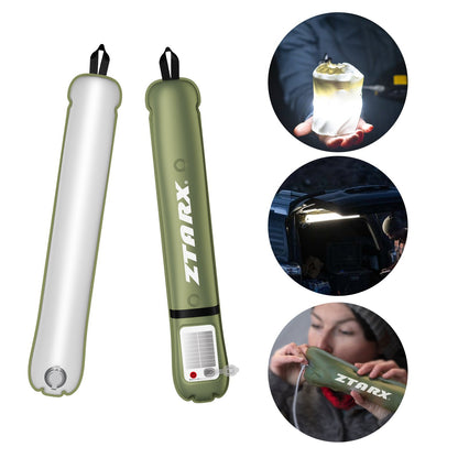 Outdoor Solar Foldable Inflatable Camping Lantern-LED Light Tube