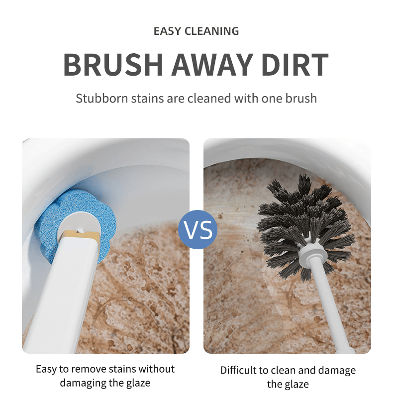 ✨Wall-Mounted Innovative Toilet Brush Set -Biodegradable Brush Head🚽