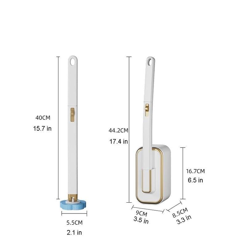 ✨Wall-Mounted Innovative Toilet Brush Set -Biodegradable Brush Head🚽