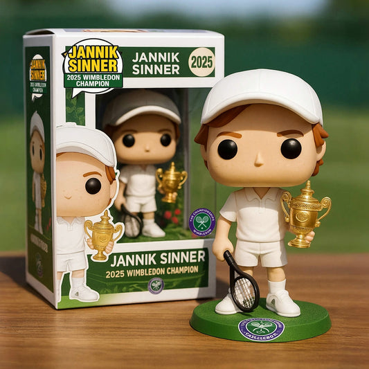 🌟 Jannik Sinner 2025 Wimbledon Champion Collectible Figurine 🌟