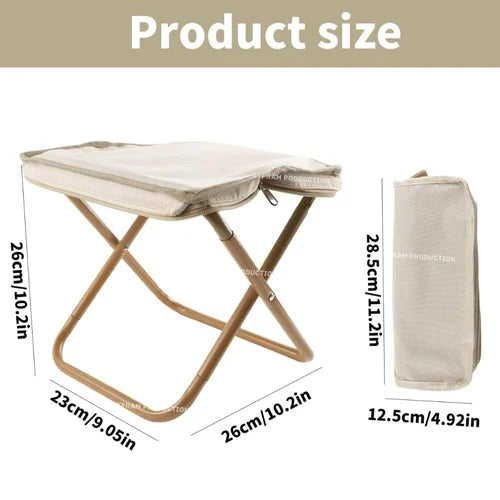 Shoulder Stool – Lightweight, waterproof, foldable travel stool with built-in carrying bag