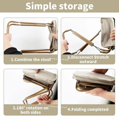 Shoulder Stool – Lightweight, waterproof, foldable travel stool with built-in carrying bag